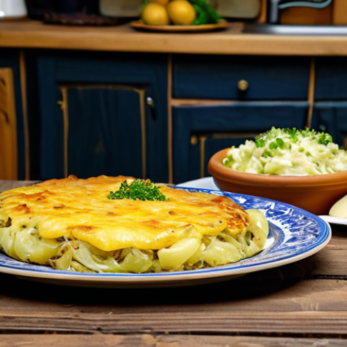 Home 24 **
"A spread of Moldovan plăcinte filled with potato, cheese, and cabbage on a rustic wooden table. Background includes a cozy kitchen with traditional Moldovan decor. Family-friendly, safe for work, appropriate content, fully clothed setting. Perfect anatomy of the food, natural proportions, high-quality photography, professional."
**