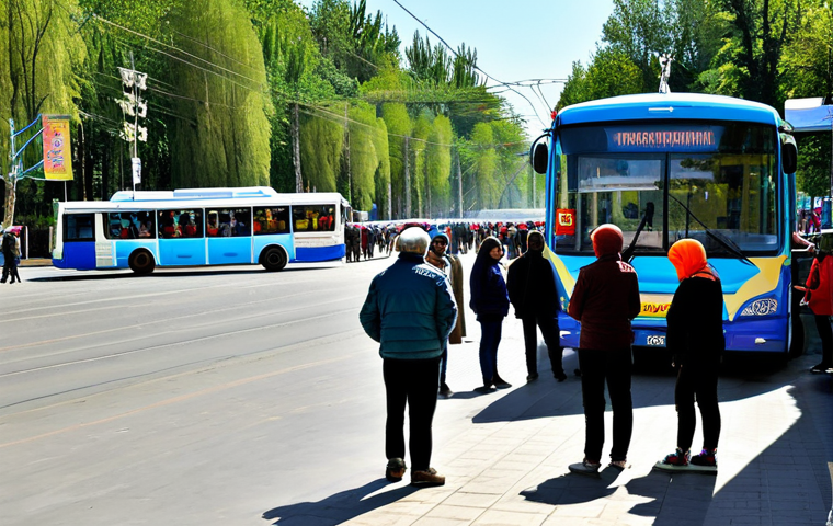 Busy Marshrutka Stop**

"A vibrant scene at a marshrutka stop in Chisinau, Moldova. People in modest, everyday clothing are waiting and boarding the buses. A variety of colorful marshrutkas are visible. Background includes typical Moldovan architecture and street scenes.  Safe for work, appropriate content, fully clothed, professional, perfect anatomy, correct proportions, natural pose, high quality, detailed, natural lighting."

**